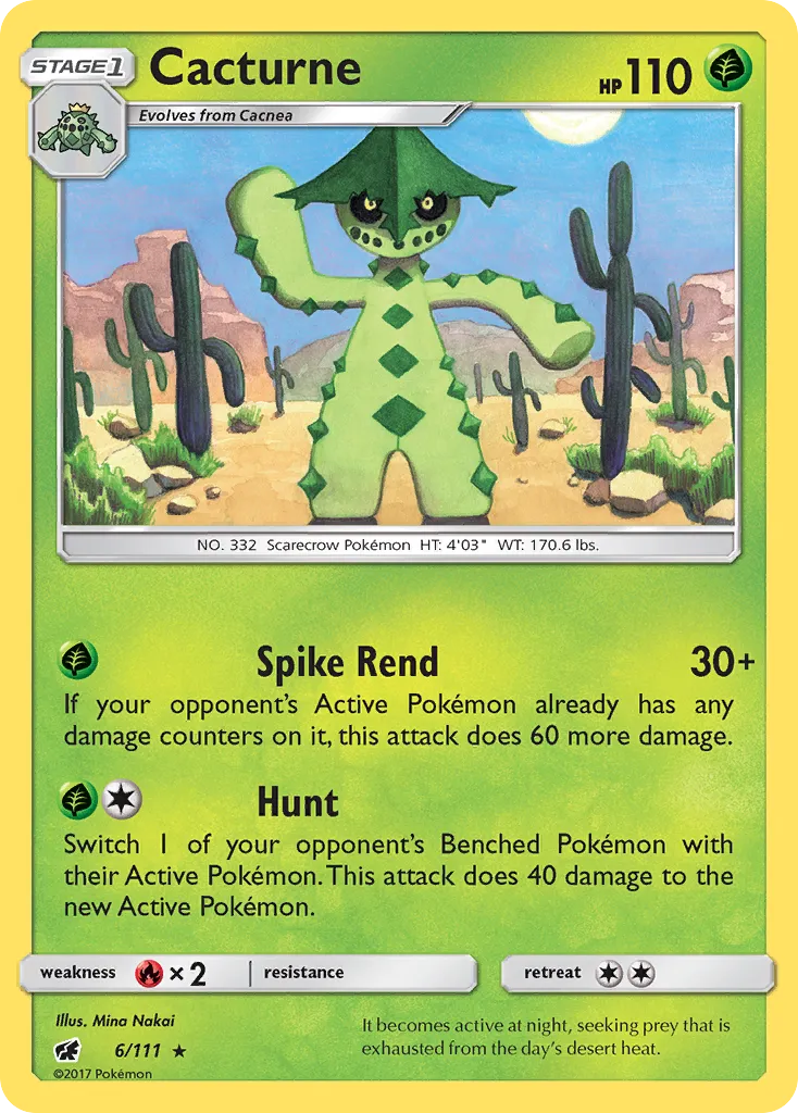 Cacturne — SM - Crimson Invasion — Pokemon