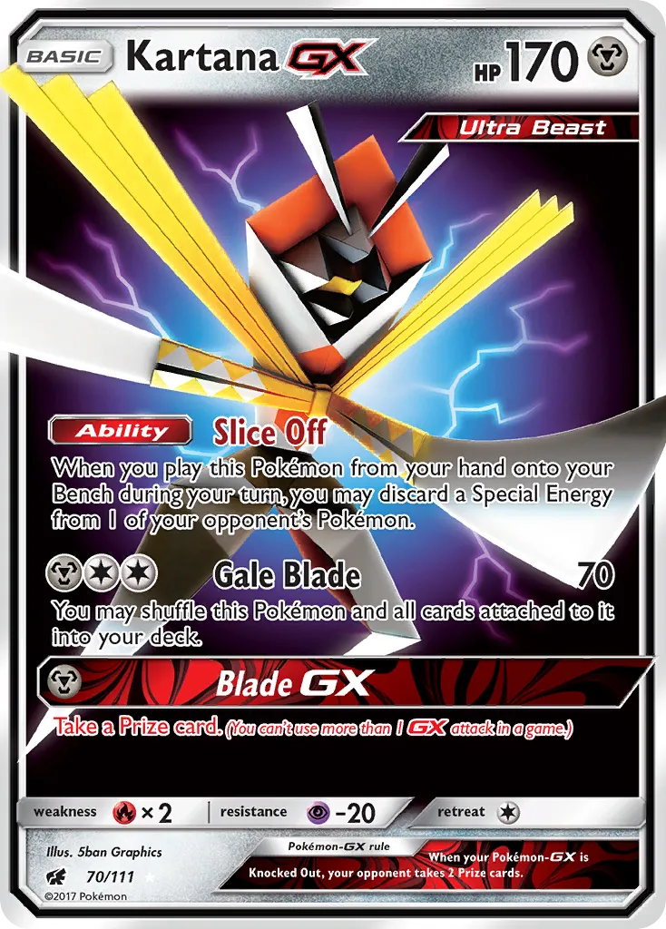 Kartana GX — SM - Crimson Invasion — Pokemon