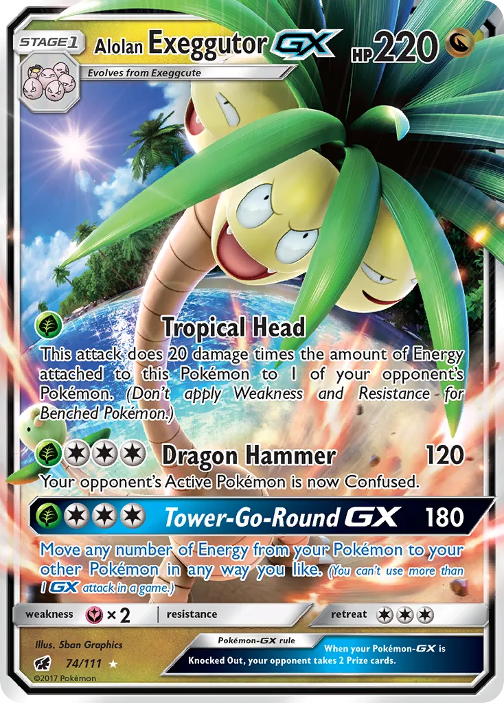 Alolan Exeggutor GX — SM - Crimson Invasion — Pokémon