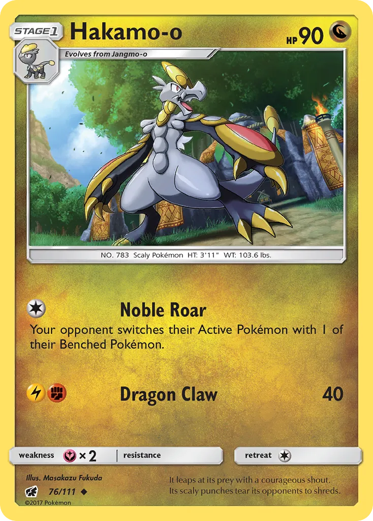 Hakamo-o — SM - Crimson Invasion — Pokemon