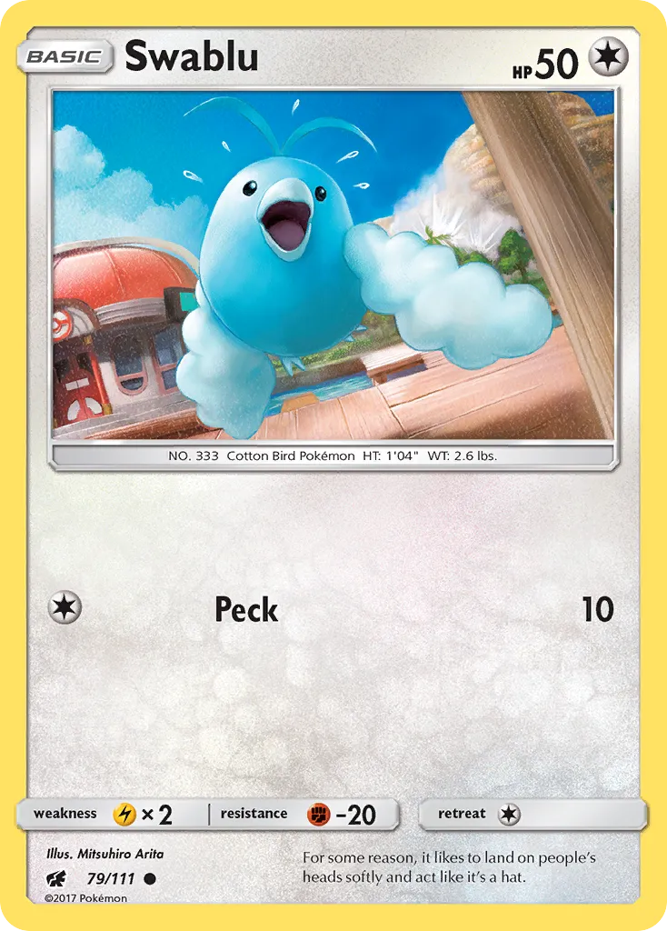 Swablu — SM - Crimson Invasion — Pokemon