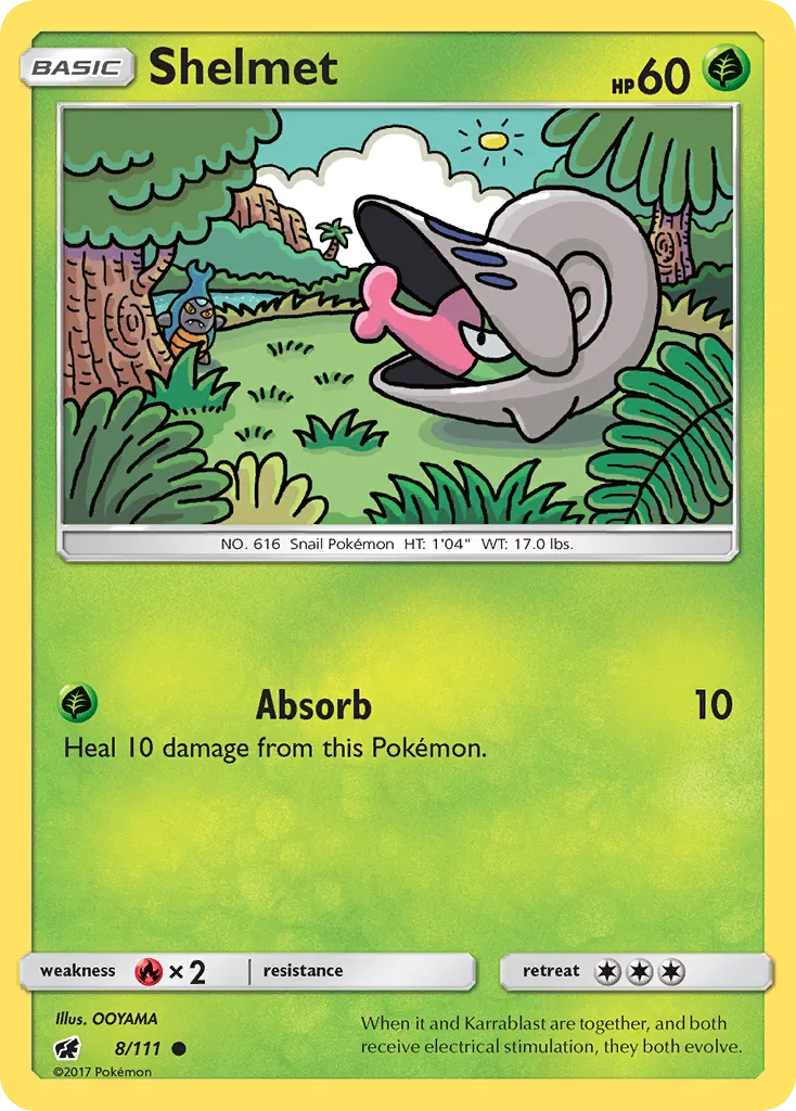 Shelmet — SM - Crimson Invasion — Pokémon