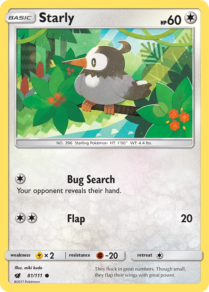 Starly — SM - Crimson Invasion — Pokémon