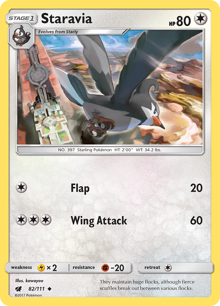 Staravia — SM - Crimson Invasion — Pokémon