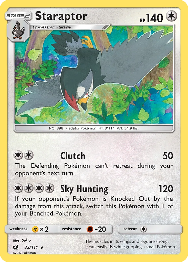 Staraptor — SM - Crimson Invasion — Pokémon