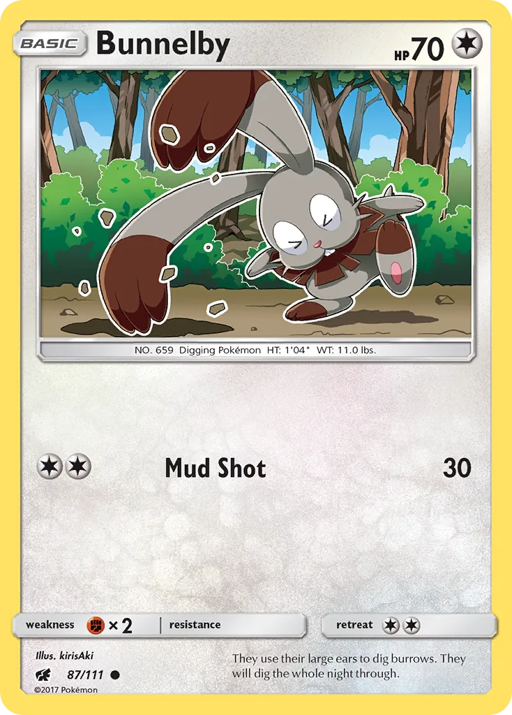 Bunnelby — SM - Crimson Invasion — Pokémon