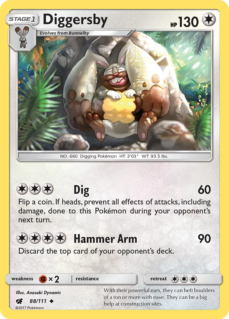 Diggersby — SM - Crimson Invasion — Pokémon