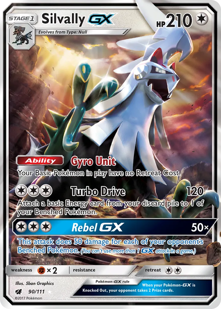 Silvally GX from SM - Crimson Invasion - Pokemon