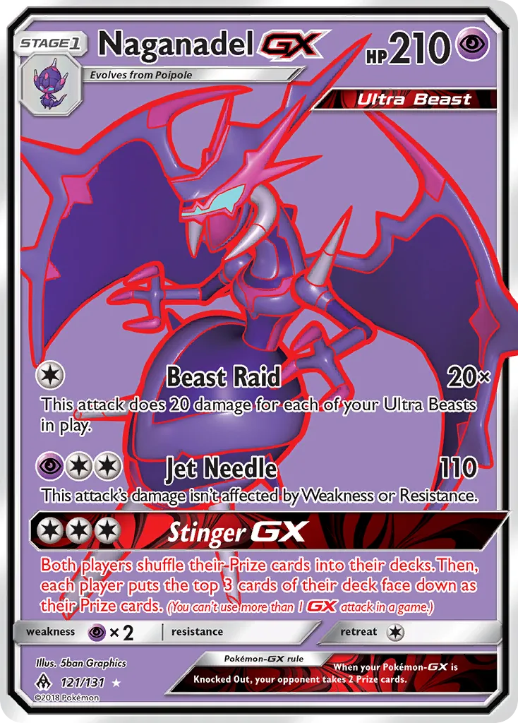 Naganadel GX — SM - Forbidden Light — Pokemon