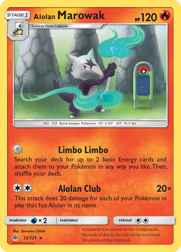 Alolan Marowak — SM - Forbidden Light — Pokemon