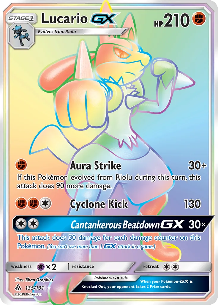 Lucario GX — SM - Forbidden Light — Pokémon
