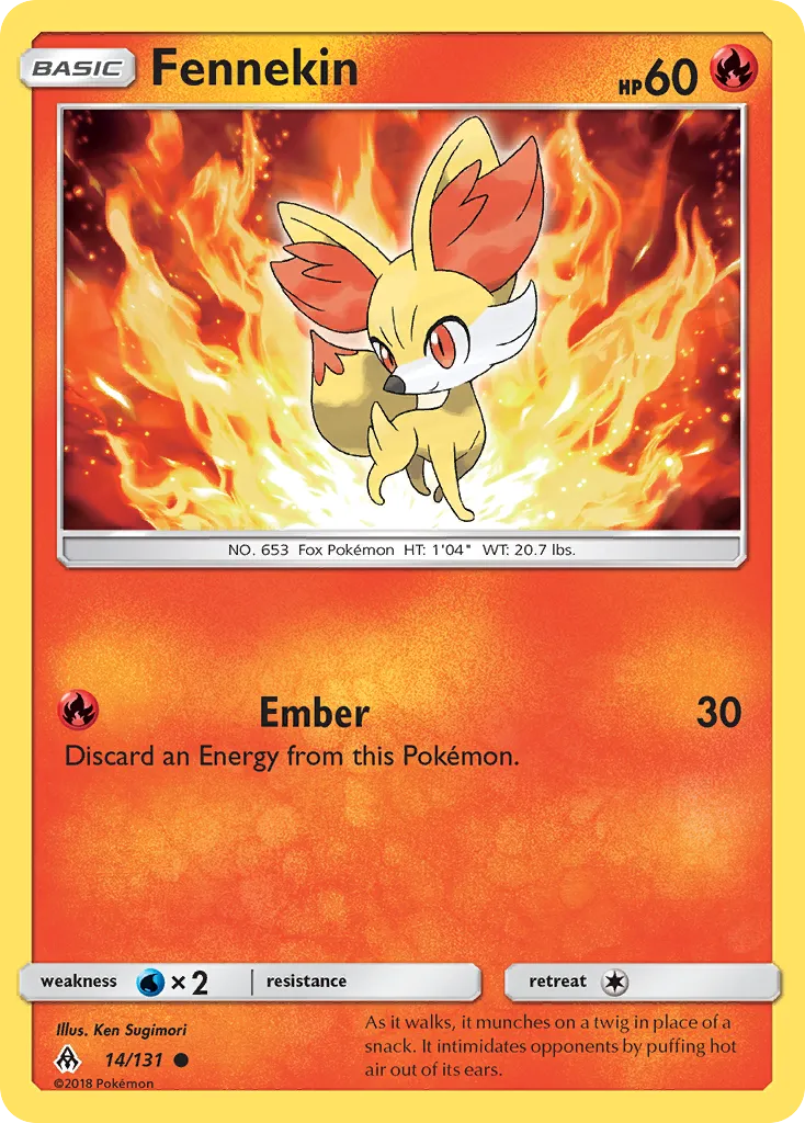 Fennekin — SM - Forbidden Light — Pokemon