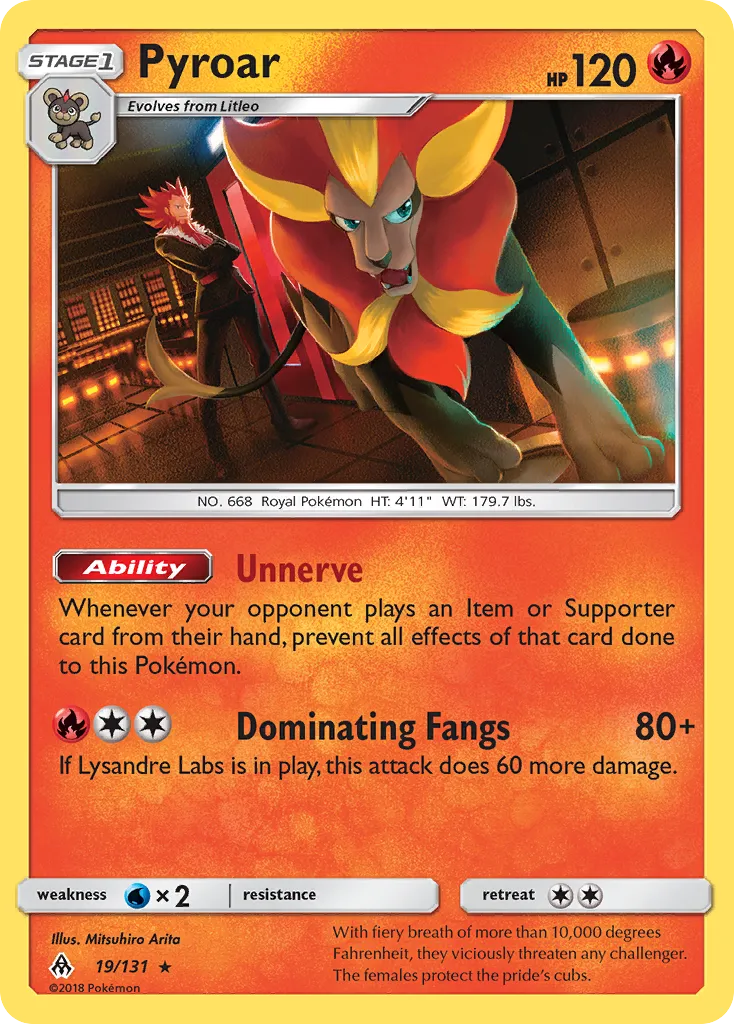 Pyroar — SM - Forbidden Light — Pokemon