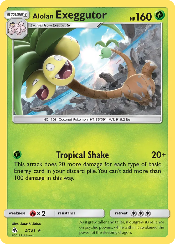 Alolan Exeggutor — SM - Forbidden Light — Pokémon