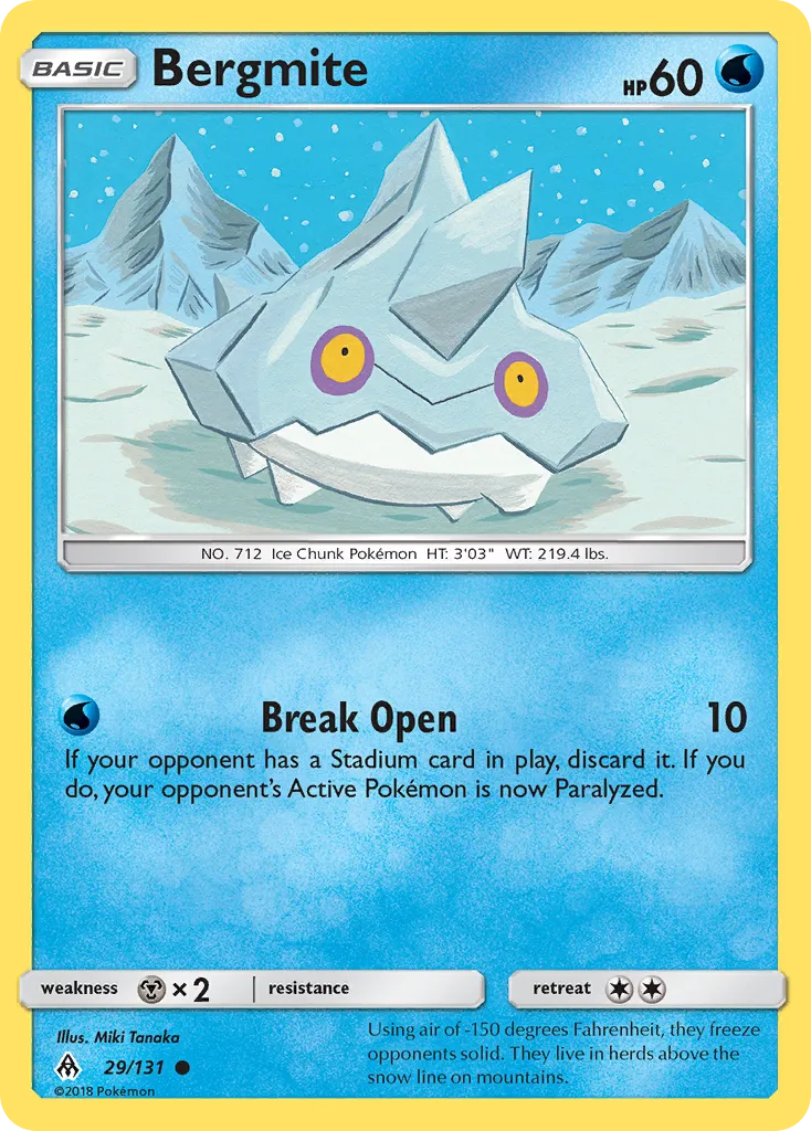 Bergmite — SM - Forbidden Light — Pokémon