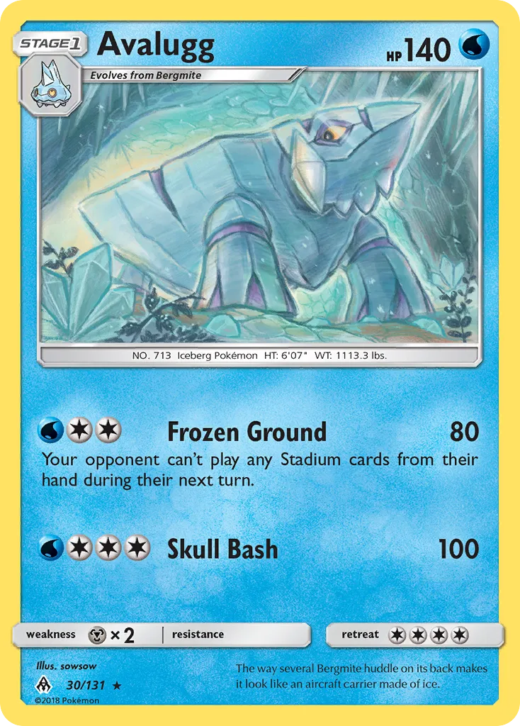 Avalugg — SM - Forbidden Light — Pokemon