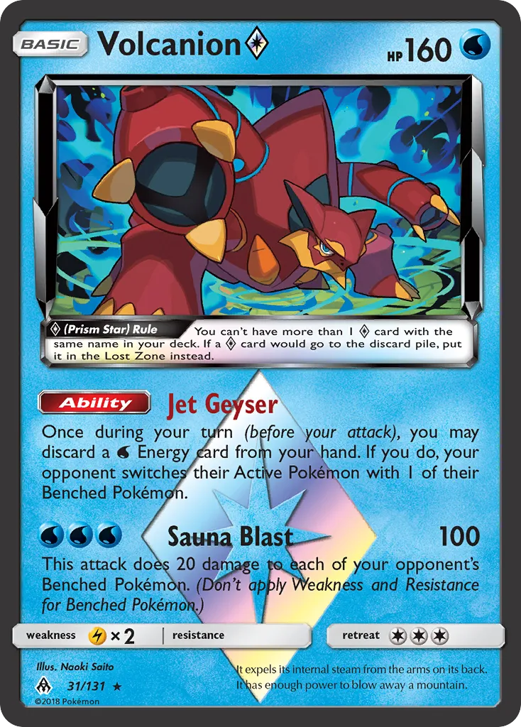 Volcanion Prism Star — SM - Forbidden Light — Pokemon