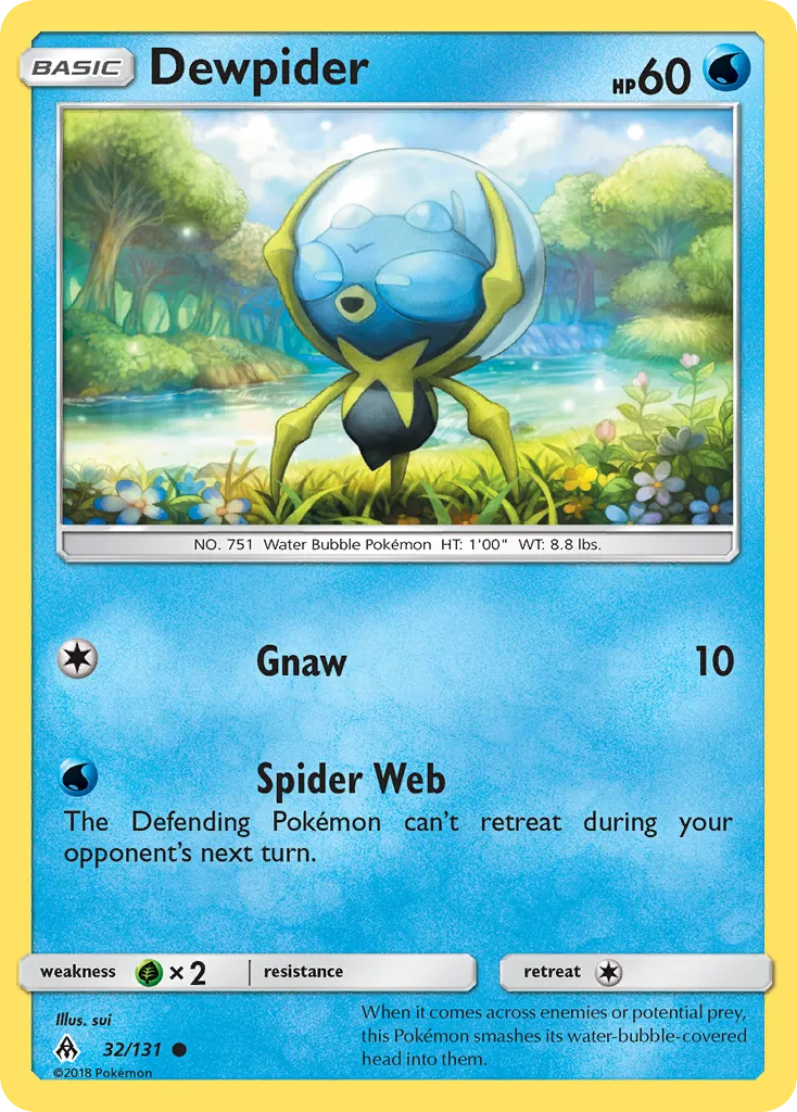 Dewpider — SM - Forbidden Light — Pokemon
