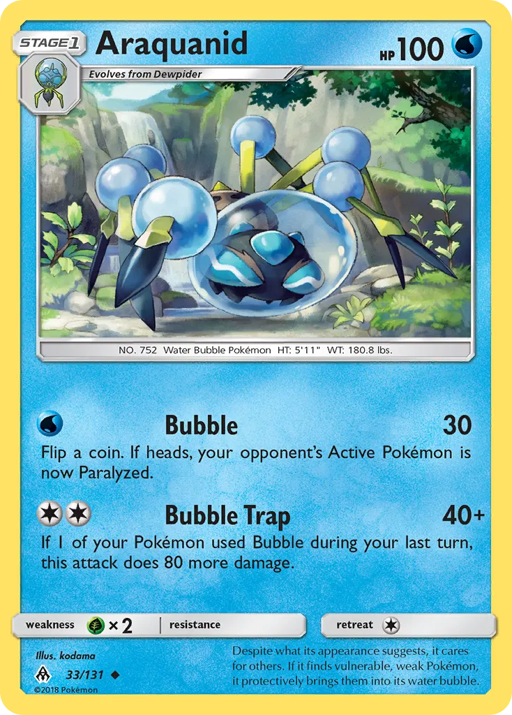 Araquanid — SM - Forbidden Light — Pokemon