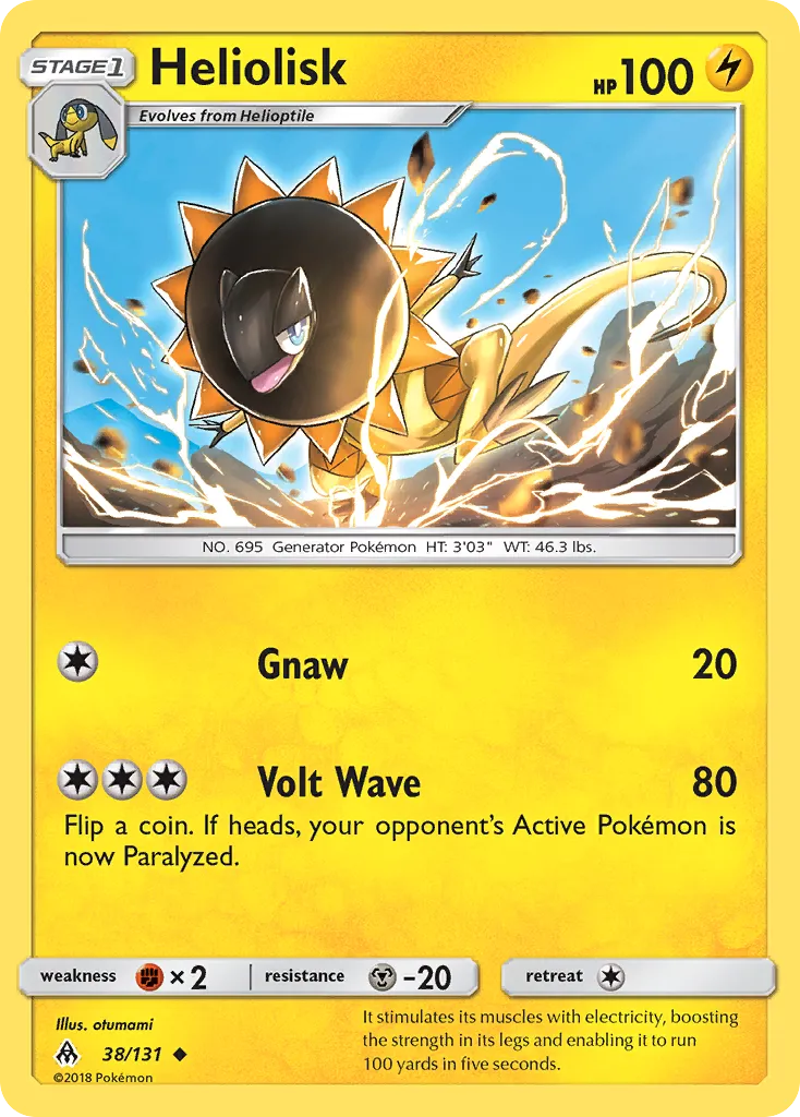 Heliolisk — SM - Forbidden Light — Pokemon