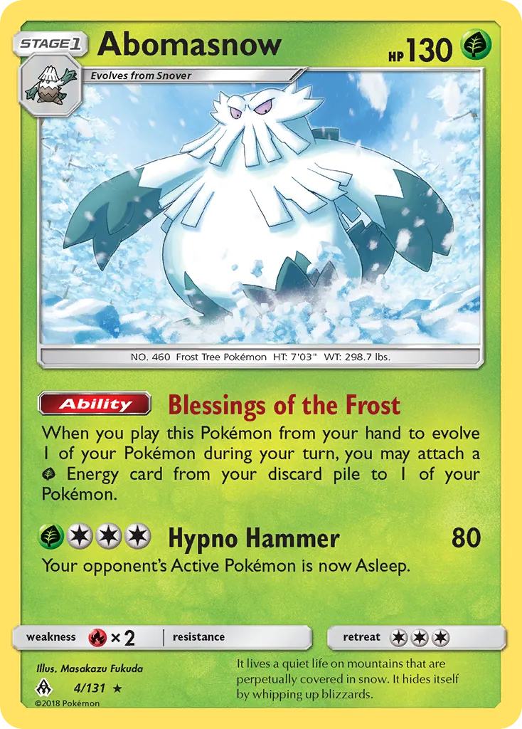 Abomasnow — SM - Forbidden Light — Pokemon