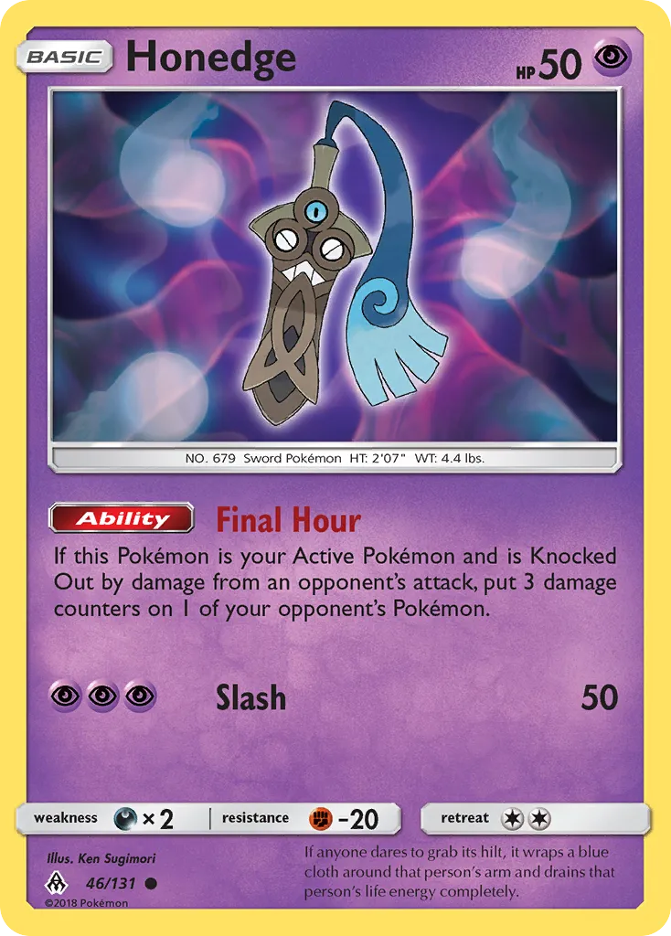 Honedge — SM - Forbidden Light — Pokemon