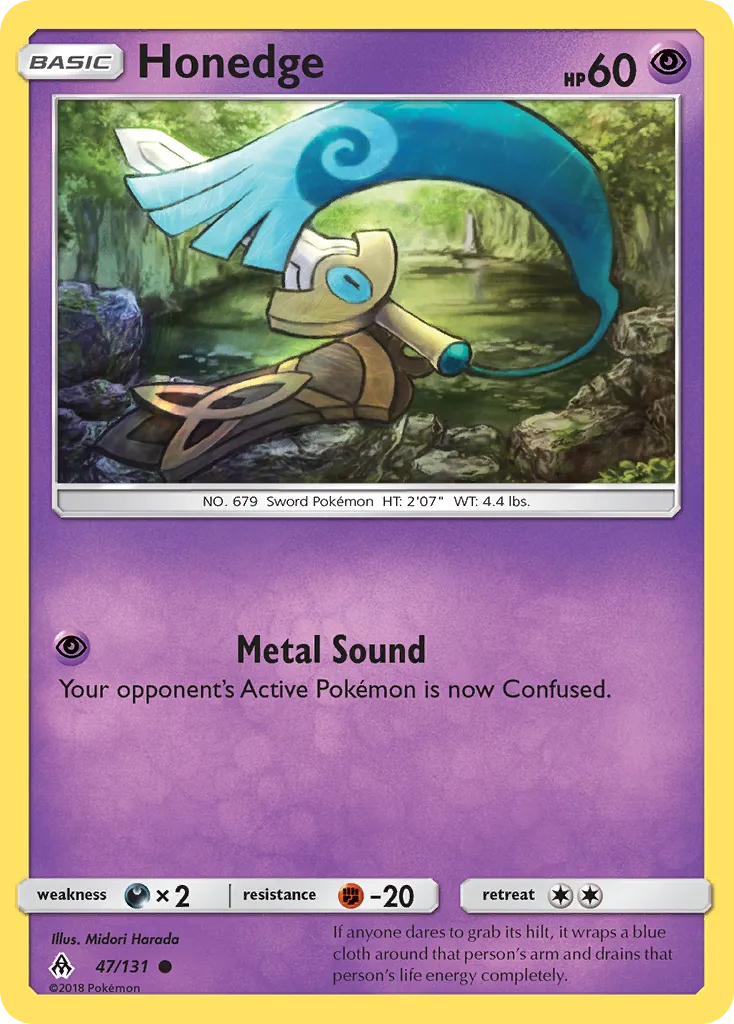 Honedge — SM - Forbidden Light — Pokemon