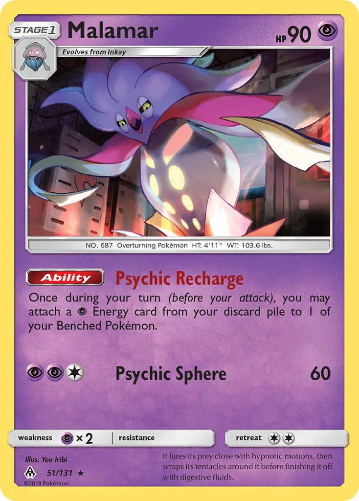 Malamar — SM - Forbidden Light — Pokémon