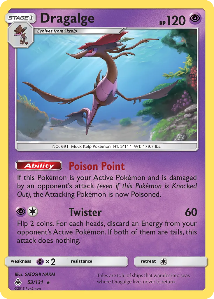 Dragalge — SM - Forbidden Light — Pokemon