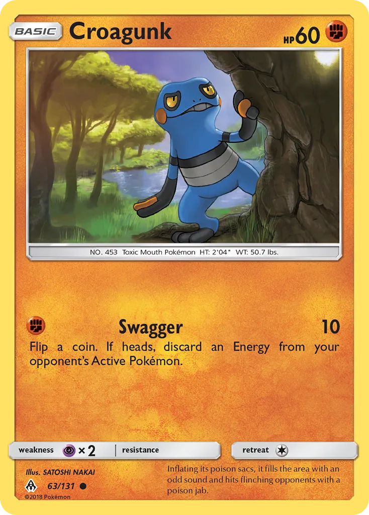 Croagunk — SM - Forbidden Light — Pokemon