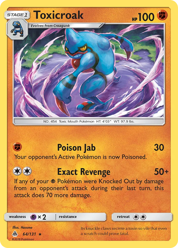 Toxicroak — SM - Forbidden Light — Pokemon