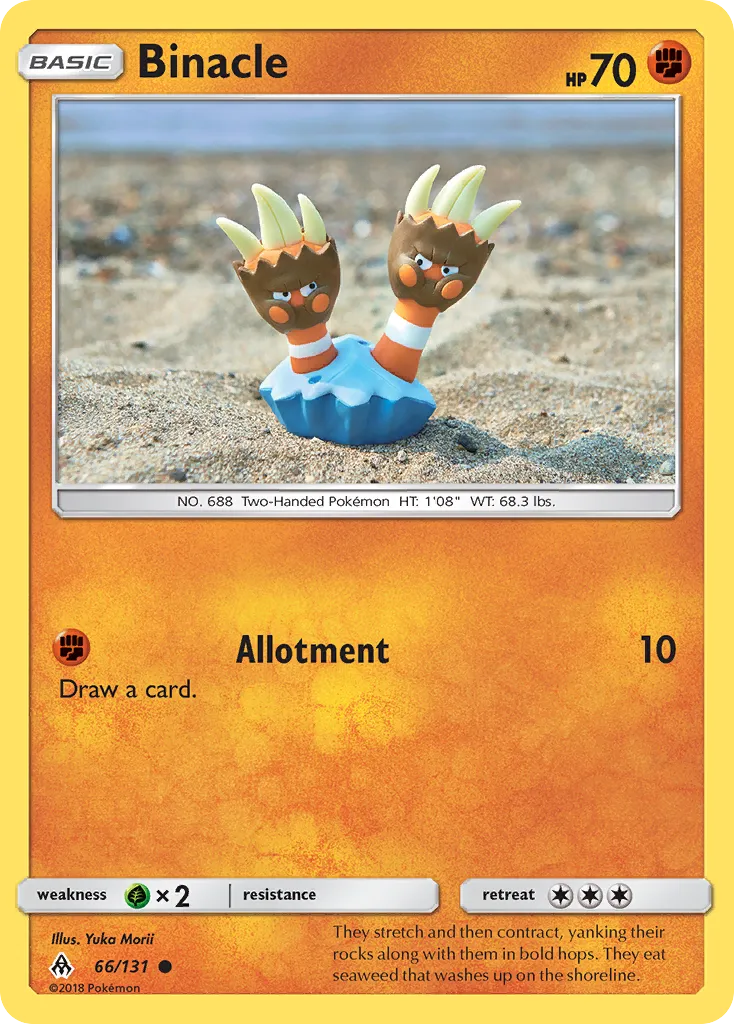 Binacle — SM - Forbidden Light — Pokémon