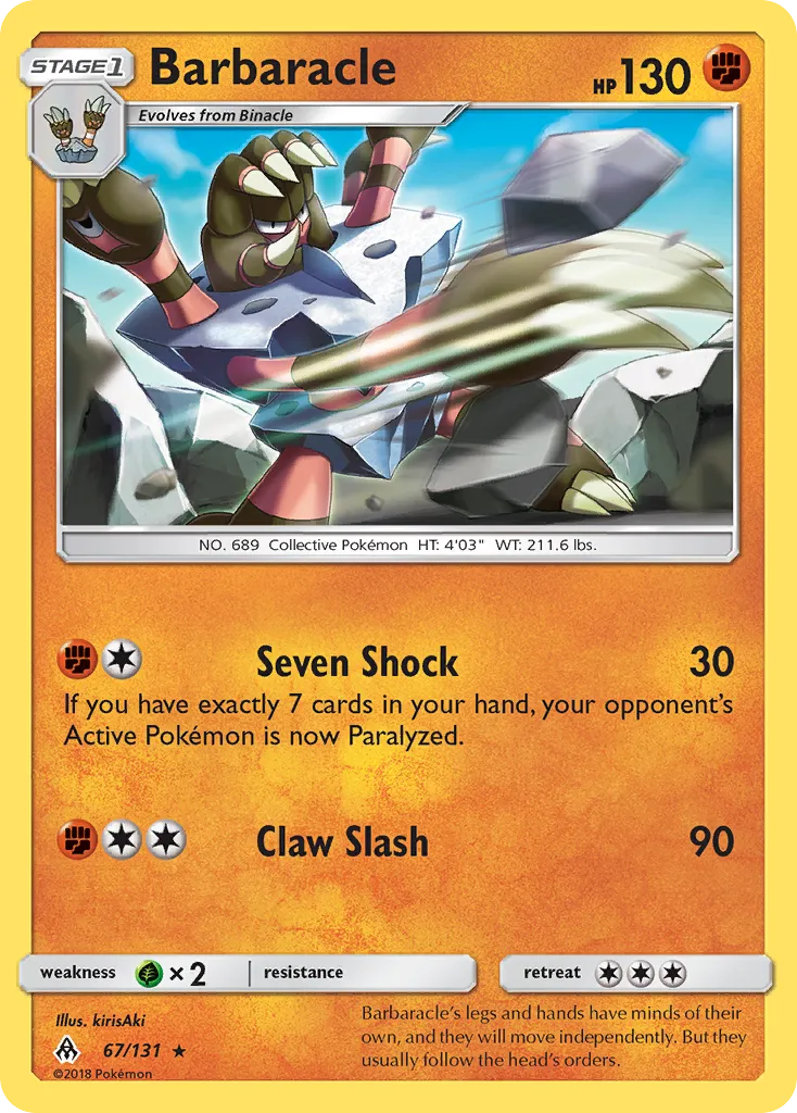 Barbaracle — SM - Forbidden Light — Pokemon