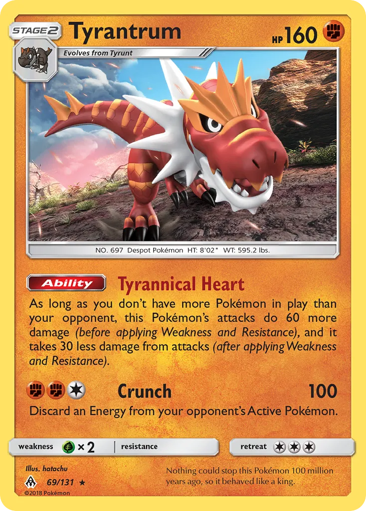 Tyrantrum from SM - Forbidden Light - Pokemon