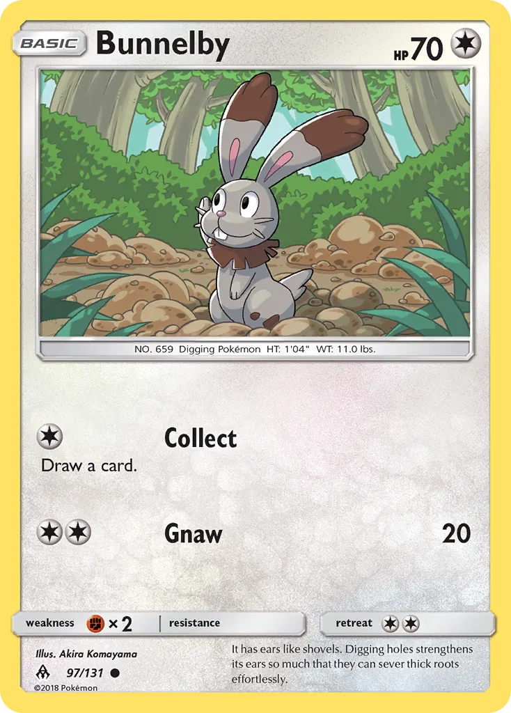 Bunnelby — SM - Forbidden Light — Pokemon