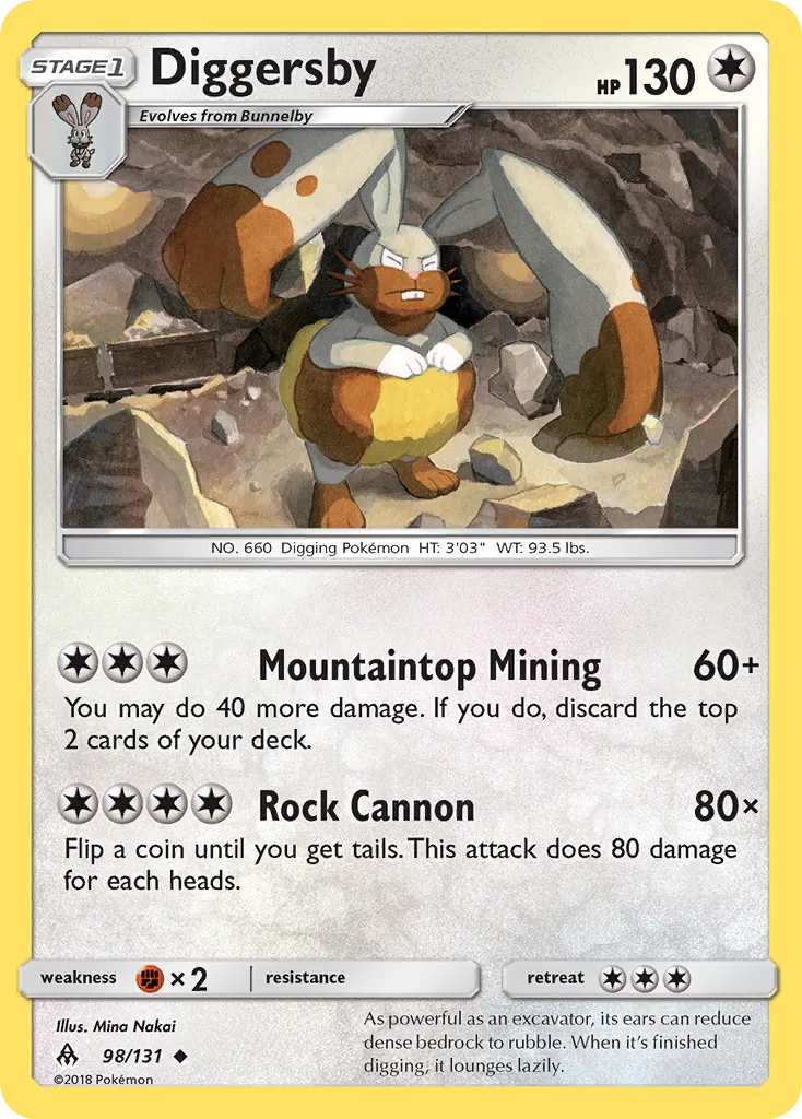 Diggersby — SM - Forbidden Light — Pokemon