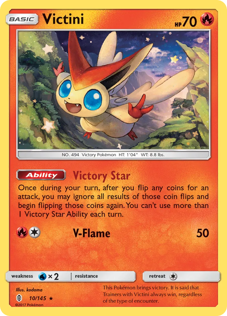 Victini — SM - Guardians Rising — Pokemon