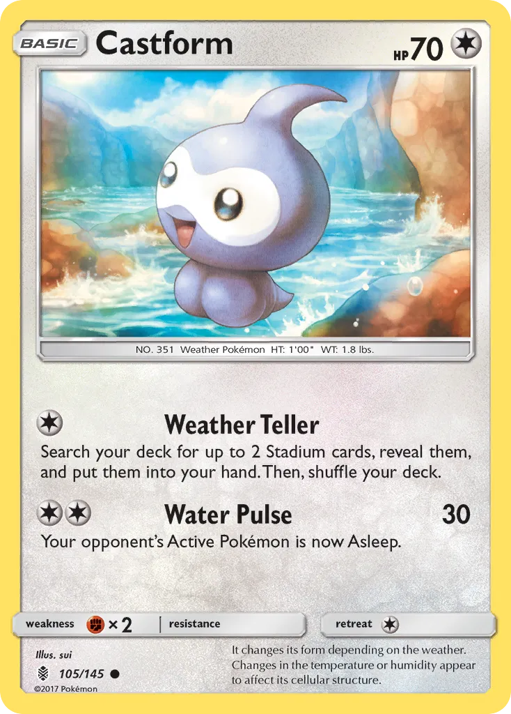 Castform — SM - Guardians Rising — Pokémon