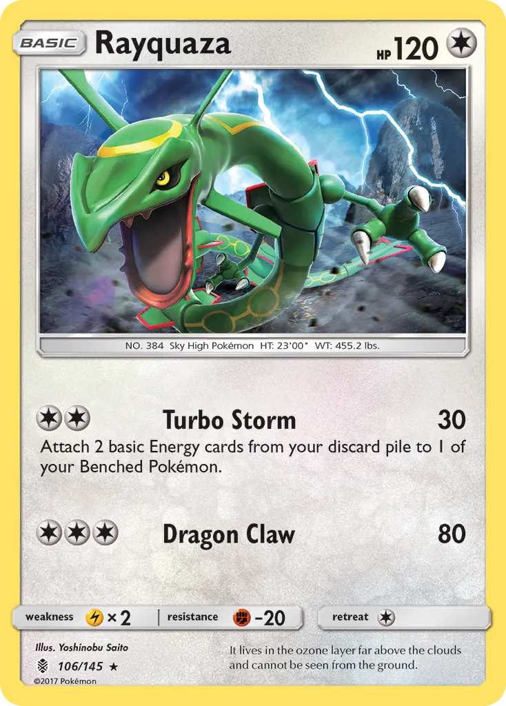 Rayquaza — SM - Guardians Rising — Pokémon