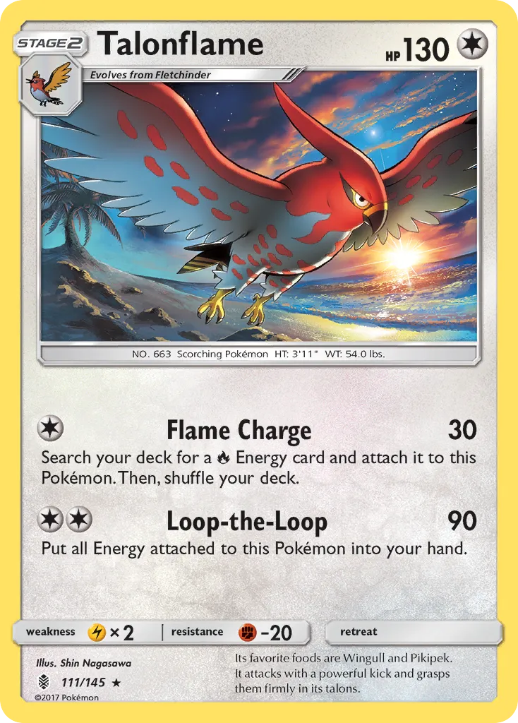 Flambusard — SM - Guardians Rising — Pokemon