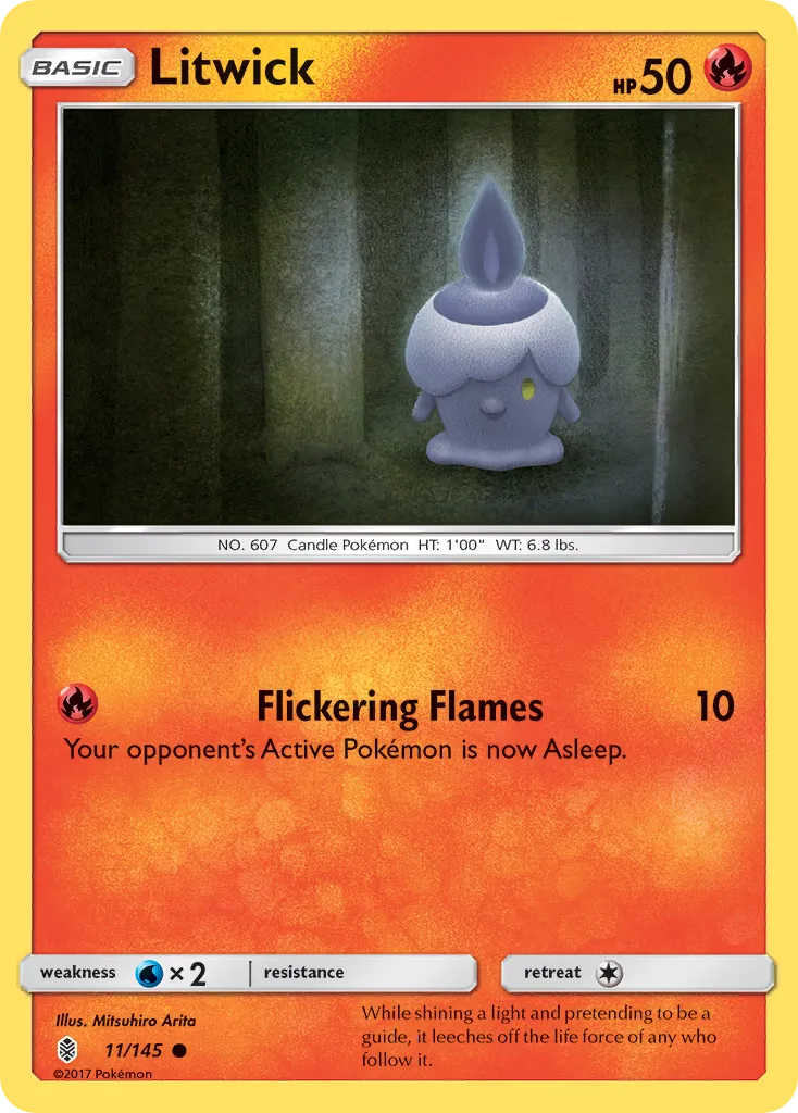 Litwick — SM - Guardians Rising — Pokémon
