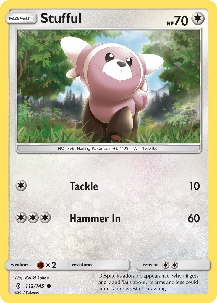 Stufful — SM - Guardians Rising — Pokémon