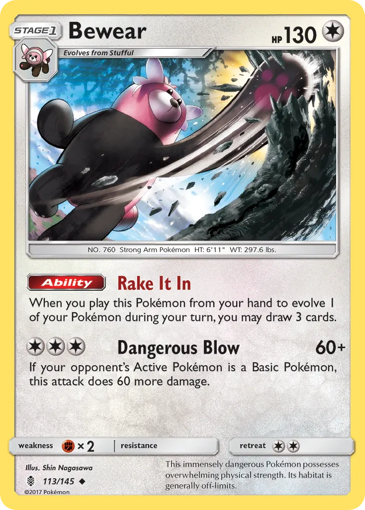 Bewear — SM - Guardians Rising — Pokémon