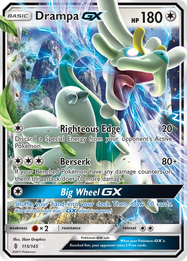 Drampa GX — SM - Guardians Rising — Pokemon