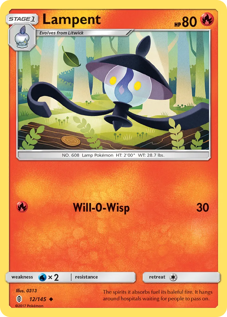 Lampent — SM - Guardians Rising — Pokémon