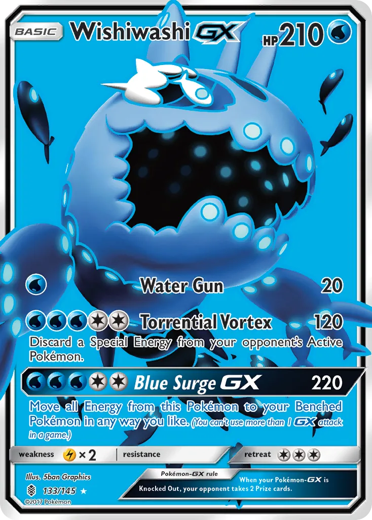 Wishiwashi GX — SM - Guardians Rising — Pokémon