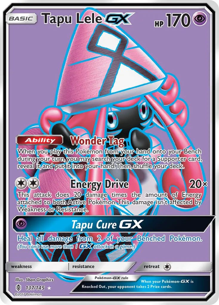 Tapu Lele GX — SM - Guardians Rising — Pokémon
