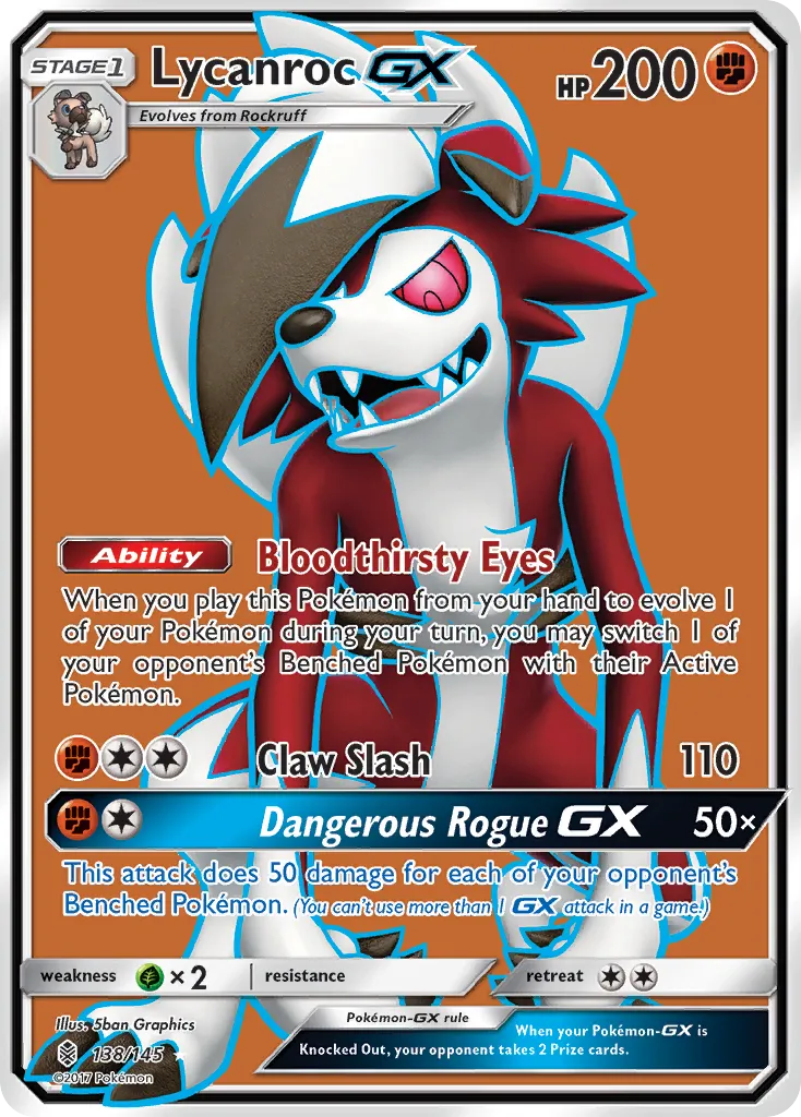 Lycanroc GX — SM - Guardians Rising — Pokémon