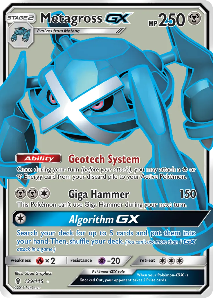 Metagross GX — SM - Guardians Rising — Pokémon