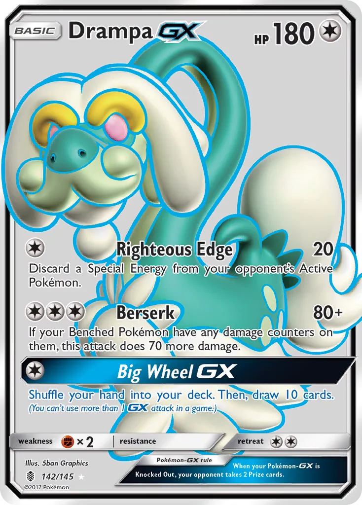 Drampa GX — SM - Guardians Rising — Pokémon